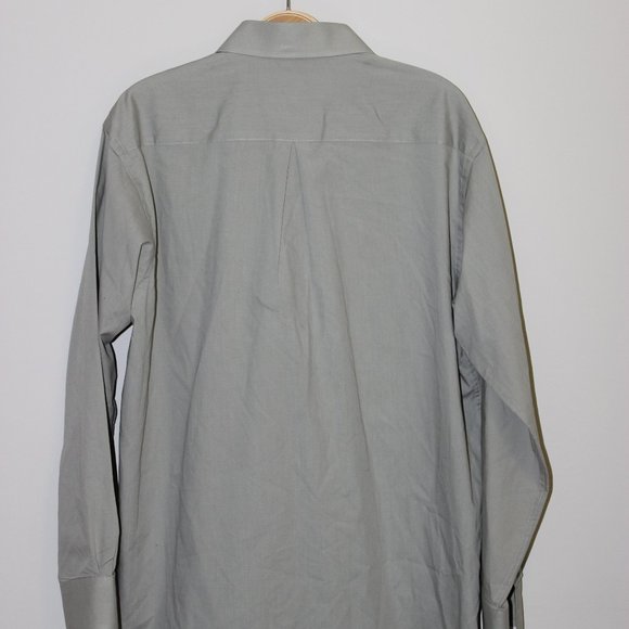 Single Needle LS Button Down Sage Green Shirt - Picture 3 of 4